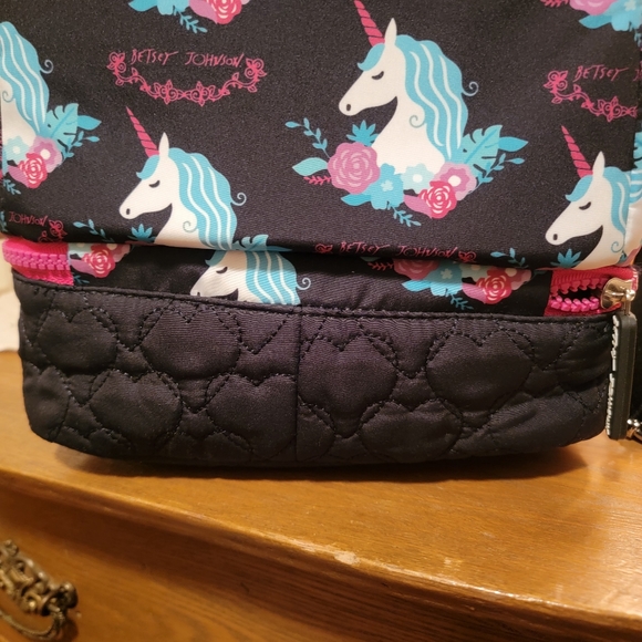 Betsy Johnson Unicorn Lunch cross body bag tote cold hot food storage TBJ-0224 - Picture 16 of 16